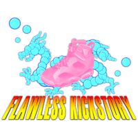 the logo for flawless kickstory
